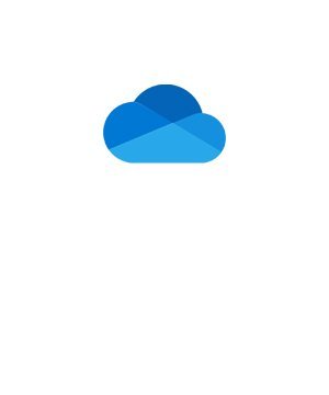 Blue gradient cloud logo representing cloud storage or cloud services on a white background